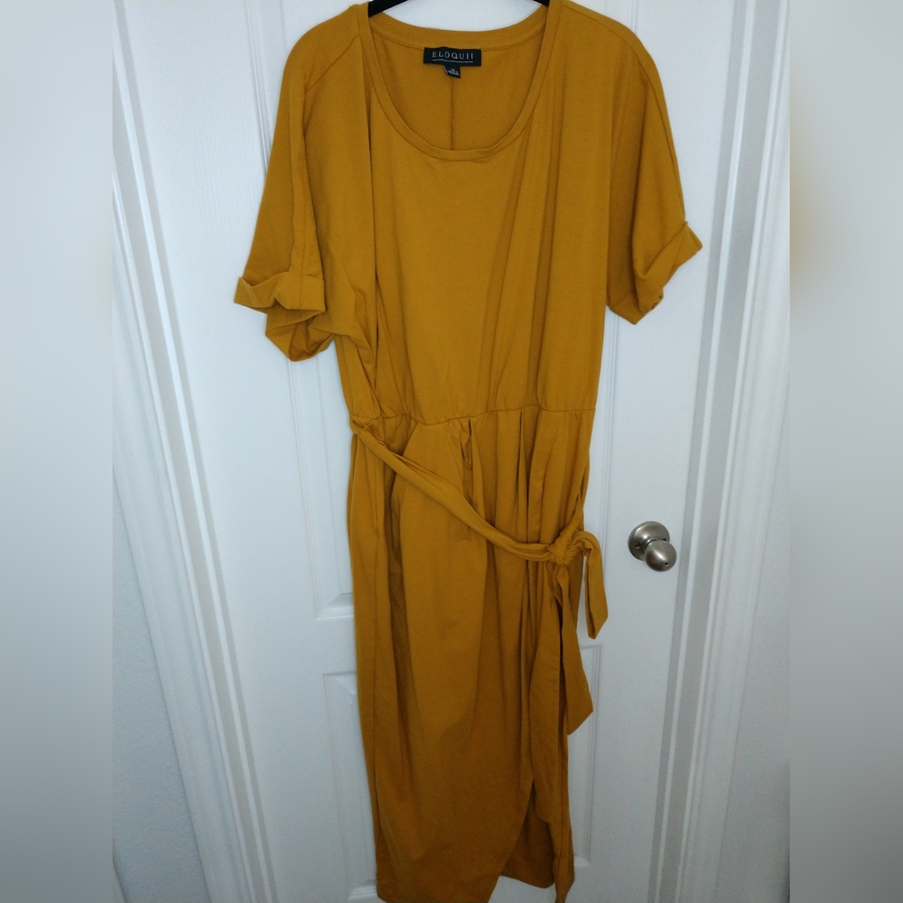 Eloquii Mustard Dress
